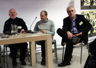 Panelová diskuse za účasti K. Lenka, J. Barnbrooka a rektora katovické akademie M. Oslisla